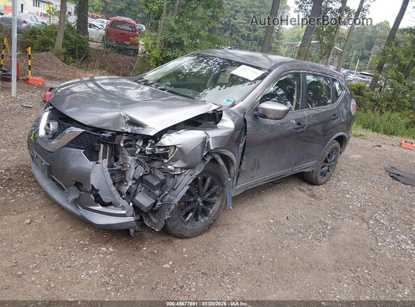 KNMAT2MT2GP701703 2016 NISSAN ROGUE Gray წინა მარცხენა ხედი სამი მეოთხედიდან
