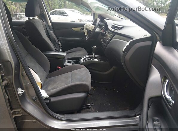 KNMAT2MT2GP701703 2016 NISSAN ROGUE Gray წინა სალონის ხედი