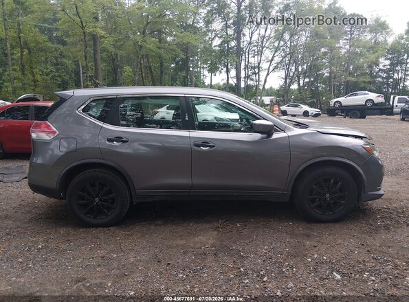 KNMAT2MT2GP701703 2016 NISSAN ROGUE Gray უკანა სალონის ხედი