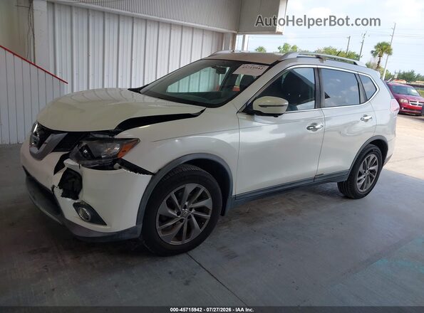 KNMAT2MT2GP704620 2016 NISSAN ROGUE Белый Передняя левая четверть