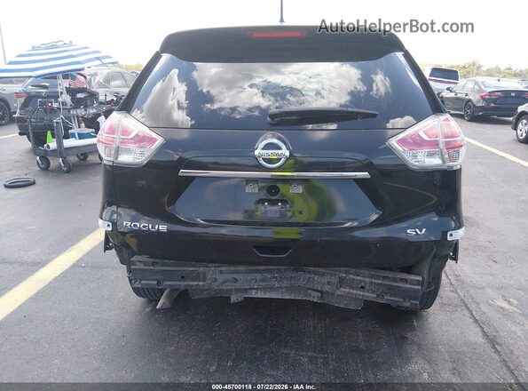 KNMAT2MT2GP710546 2016 NISSAN ROGUE Black Widok z przodu