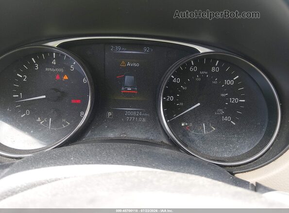 KNMAT2MT2GP710546 2016 NISSAN ROGUE Black Widok tylnych siedzeń