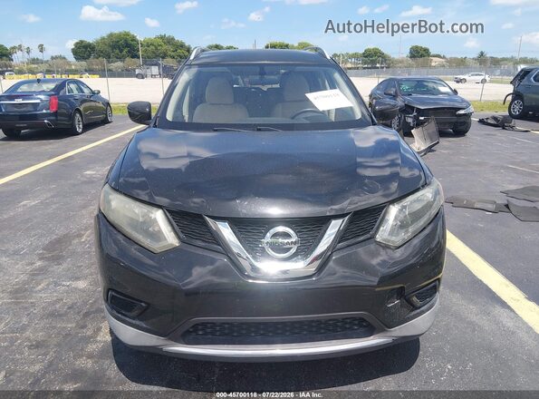 KNMAT2MT2GP710546 2016 NISSAN ROGUE Black Widok zestawu wskaźników