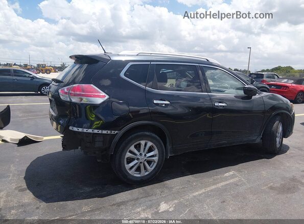 KNMAT2MT2GP710546 2016 NISSAN ROGUE Black Tył prawy