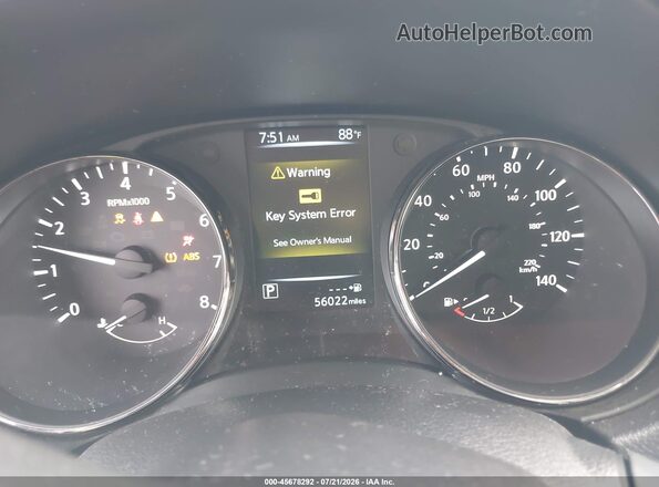 KNMAT2MT2HP514141 2017 NISSAN ROGUE Silver Widok tylnych siedzeń