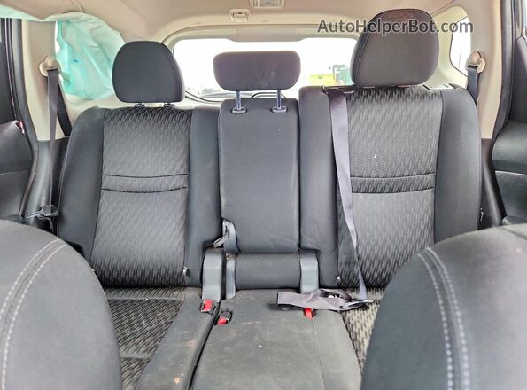 KNMAT2MT2HP534020 2017 NISSAN ROGUE Black Vista de los asientos traseros