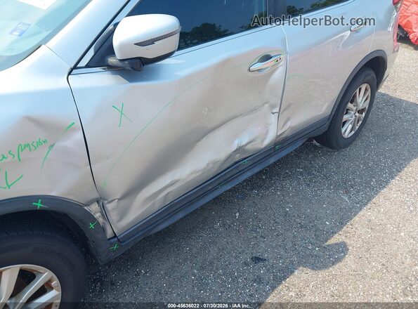 KNMAT2MT2HP550752 2017 NISSAN ROGUE Silver Դիմացի տեսք