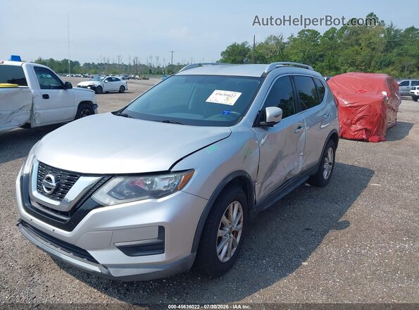 KNMAT2MT2HP550752 2017 NISSAN ROGUE Silver Առջևի ձախ երեք քառորդ տեսարան