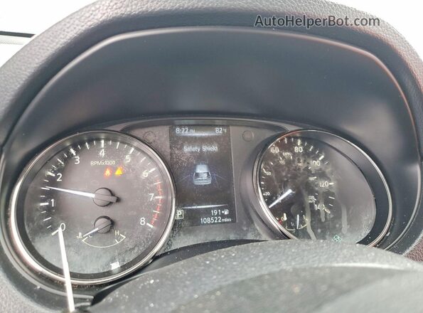 KNMAT2MT2HP580947 2017 NISSAN ROGUE Black Вид щитка приладів