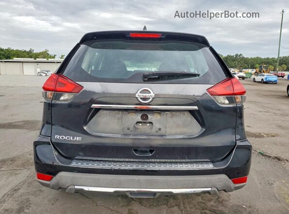 KNMAT2MT2HP580947 2017 NISSAN ROGUE Black Вид ззаду