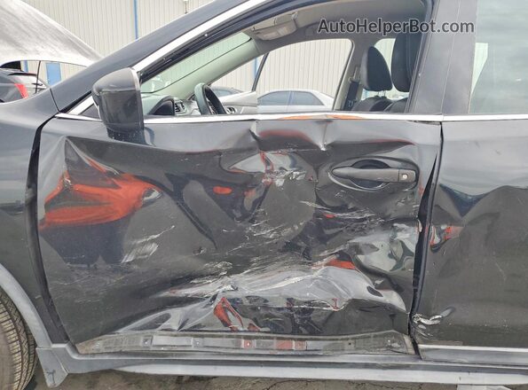 KNMAT2MT2HP580947 2017 NISSAN ROGUE Black Вид салону спереду