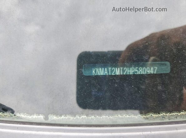 KNMAT2MT2HP580947 2017 NISSAN ROGUE Black Вид наклейки з VIN-кодом