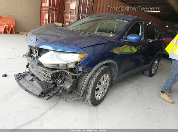 KNMAT2MT2HP598512 2017 NISSAN ROGUE Blue Przód lewy