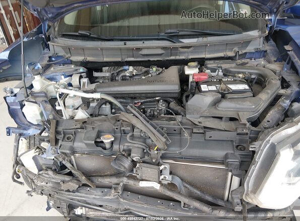 KNMAT2MT2HP598512 2017 NISSAN ROGUE Blue Widok z tyłu