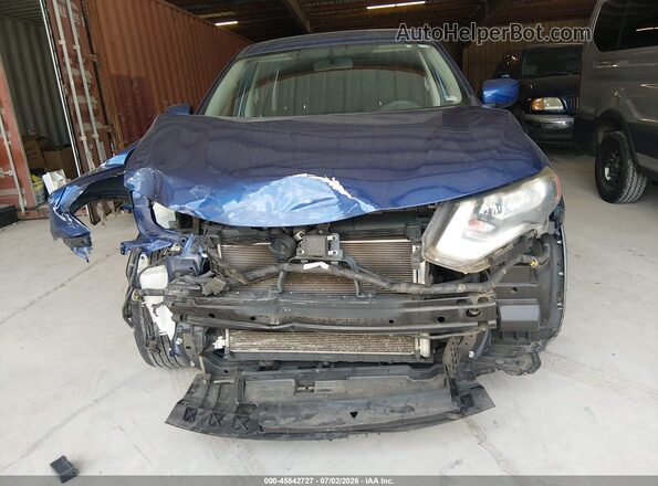 KNMAT2MT2HP598512 2017 NISSAN ROGUE Blue Widok wnętrza z tyłu