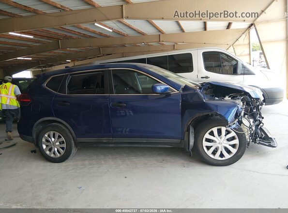 KNMAT2MT2HP598512 2017 NISSAN ROGUE Blue Widok wnętrza 360 stopni