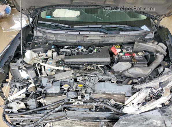 KNMAT2MT2HP619469 2017 NISSAN ROGUE Black Vista del compartimento del motor