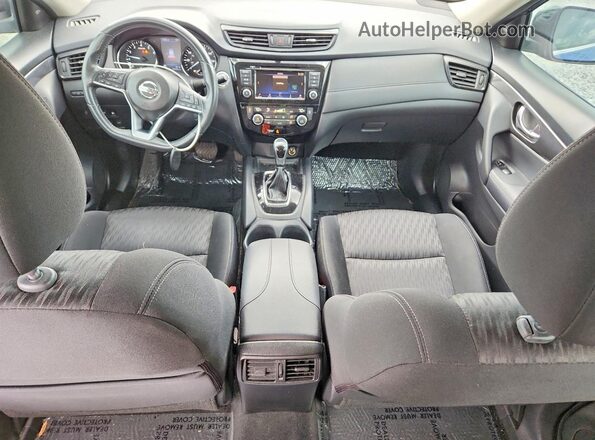 KNMAT2MT2JP507390 2018 NISSAN ROGUE Blue Dashboard view