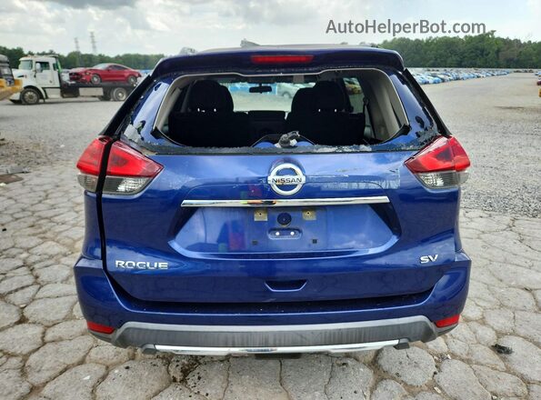KNMAT2MT2JP507390 2018 NISSAN ROGUE Blue Rear view