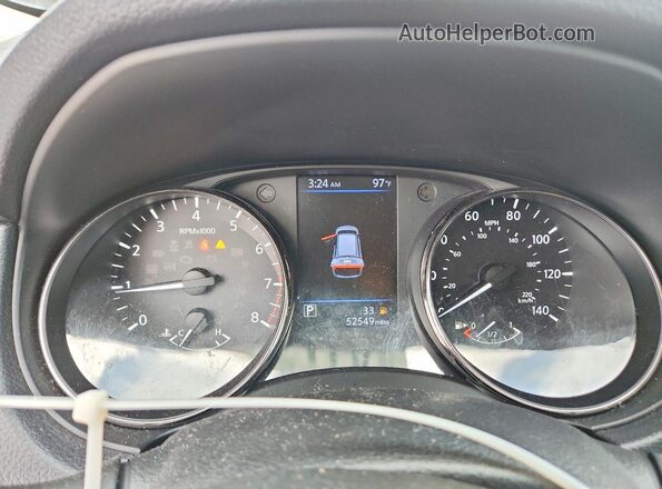 KNMAT2MT2JP507390 2018 NISSAN ROGUE Blue Instrument cluster view