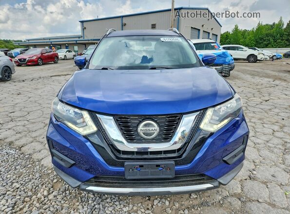 KNMAT2MT2JP507390 2018 NISSAN ROGUE Blue Front view