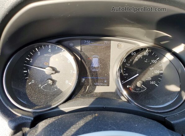 KNMAT2MT2JP582722 2018 NISSAN ROGUE Gray Widok zestawu wskaźników