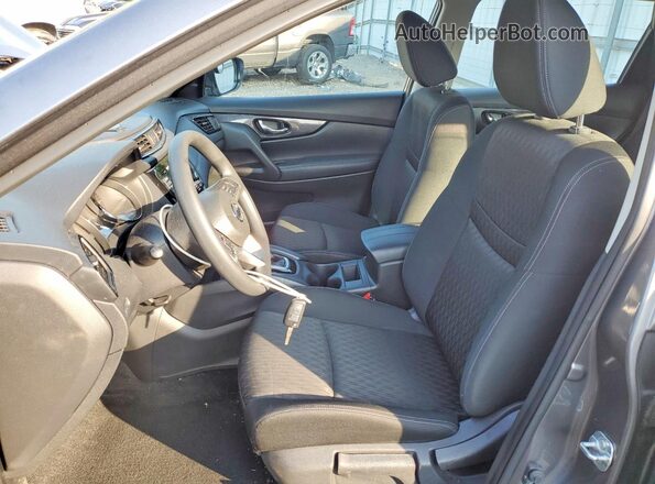 KNMAT2MT2JP582722 2018 NISSAN ROGUE Gray Widok wnętrza z przodu