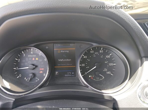 KNMAT2MT2JP595468 2018 NISSAN ROGUE Black Vista de los asientos traseros