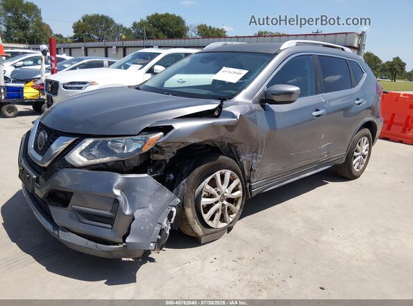 KNMAT2MT2KP527964 2019 NISSAN ROGUE Gray Vista tres cuartos delantera izquierda