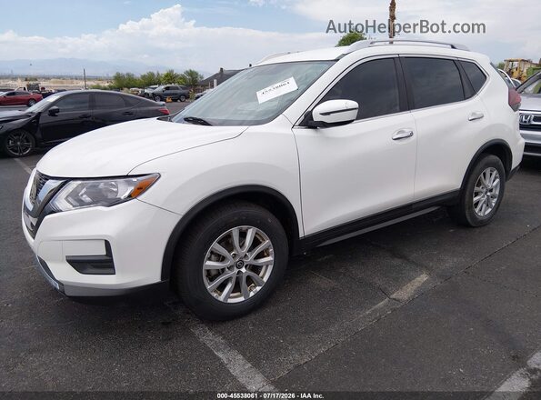 KNMAT2MT2KP528399 2019 NISSAN ROGUE White Առջևի ձախ երեք քառորդ տեսարան