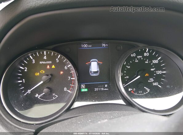 KNMAT2MT2LP542238 2020 NISSAN ROGUE Gray Հետևի նստատեղերի տեսք