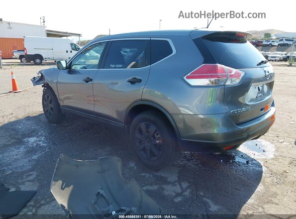 KNMAT2MT3GP613811 2016 NISSAN ROGUE Gray Trasero izquierdo