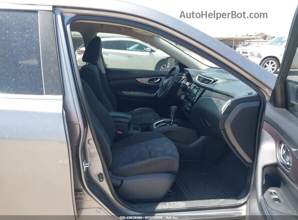 KNMAT2MT3GP623528 2016 NISSAN ROGUE Gray Widok wnętrza z przodu