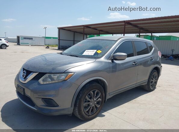 KNMAT2MT3GP623528 2016 NISSAN ROGUE Gray Przód lewy