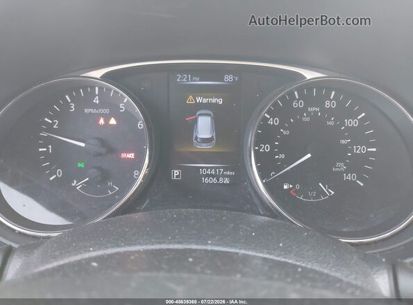 KNMAT2MT3GP623528 2016 NISSAN ROGUE Gray Widok tylnych siedzeń