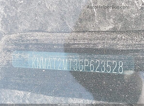 KNMAT2MT3GP623528 2016 NISSAN ROGUE Gray 