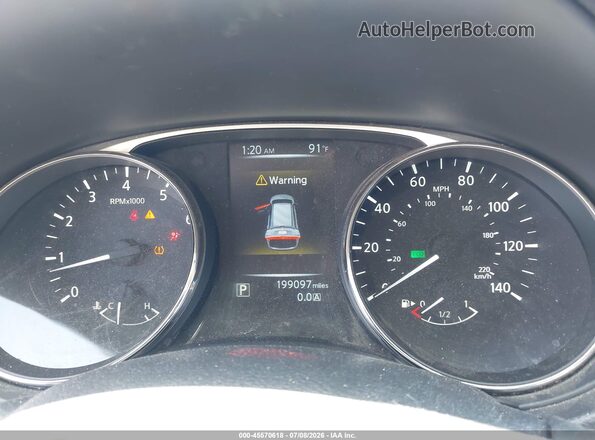 KNMAT2MT3GP636635 2016 NISSAN ROGUE Черный Вид задних сидений