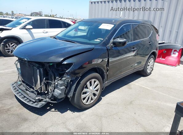 KNMAT2MT3GP636635 2016 NISSAN ROGUE Черный Передняя левая четверть