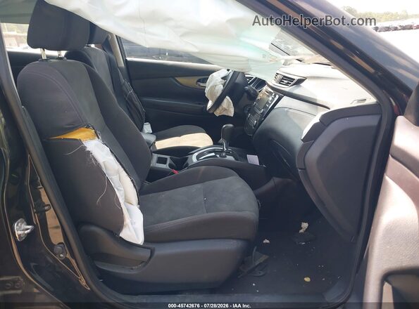 KNMAT2MT3GP665245 2016 NISSAN ROGUE Black Front interior view