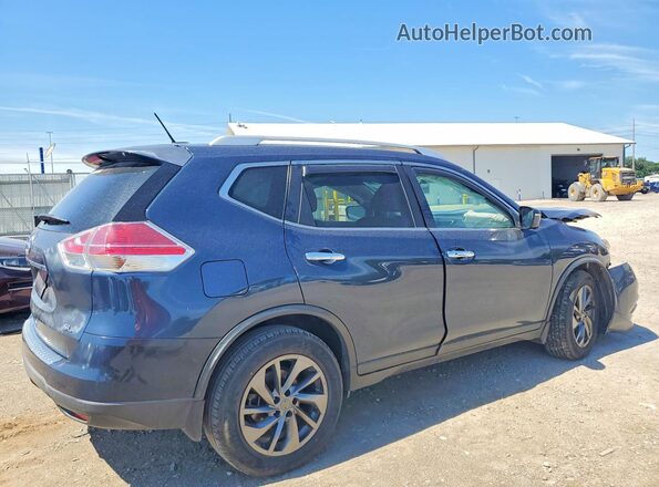 KNMAT2MT3GP708062 2016 NISSAN ROGUE Синий Задняя правая четверть