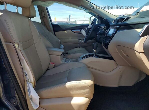 KNMAT2MT3GP708062 2016 NISSAN ROGUE Синий Вид салона спереди