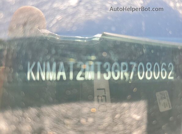 KNMAT2MT3GP708062 2016 NISSAN ROGUE Синий Вид наклейки с VIN-кодом