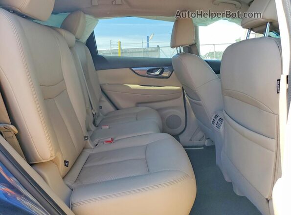 KNMAT2MT3GP708062 2016 NISSAN ROGUE Синий Вид задней части салона