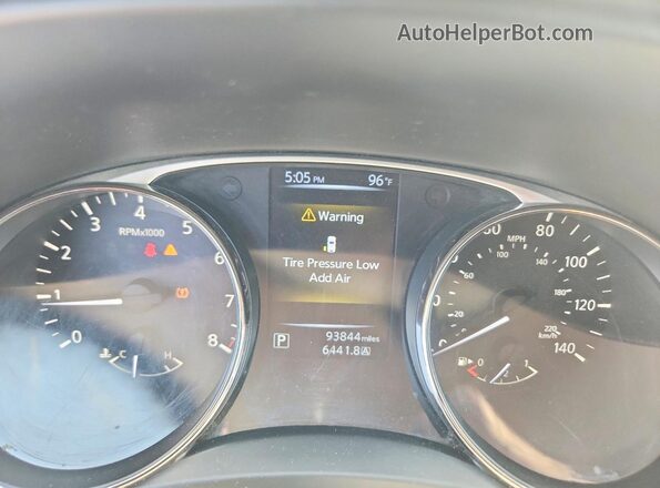 KNMAT2MT3GP731230 2016 NISSAN ROGUE Gray Widok zestawu wskaźników