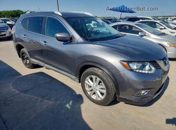 KNMAT2MT3GP731230 2016 NISSAN ROGUE Gray Przód prawy