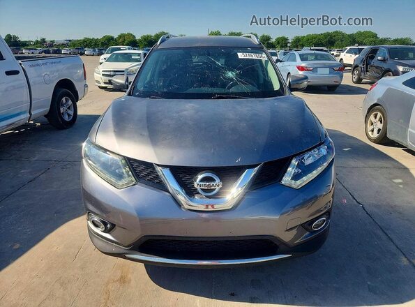 KNMAT2MT3GP731230 2016 NISSAN ROGUE Gray Widok z przodu