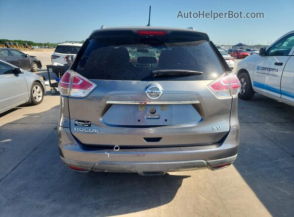 KNMAT2MT3GP731230 2016 NISSAN ROGUE Gray Widok z tyłu