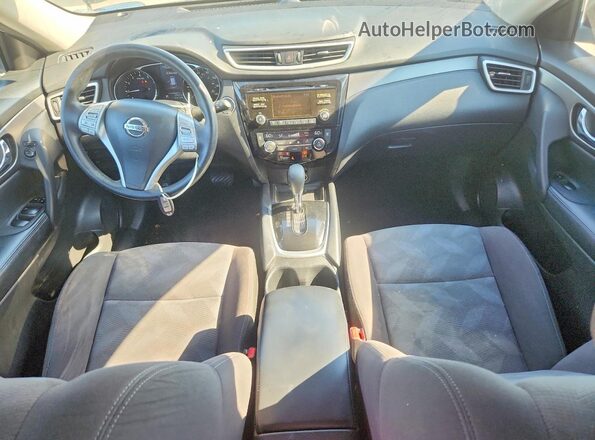 KNMAT2MT3GP731230 2016 NISSAN ROGUE Gray Widok deski rozdzielczej