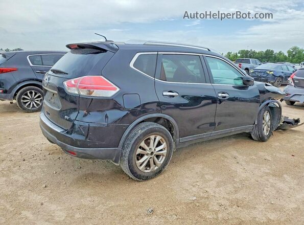 KNMAT2MT3GP734483 2016 NISSAN ROGUE Черный Задняя правая четверть