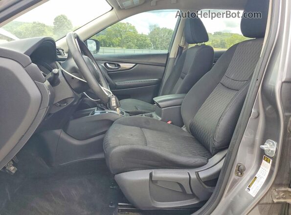 KNMAT2MT3HP536102 2017 NISSAN ROGUE Gray წინა სალონის ხედი